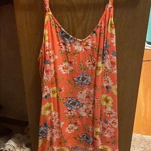 Coral flowered tank